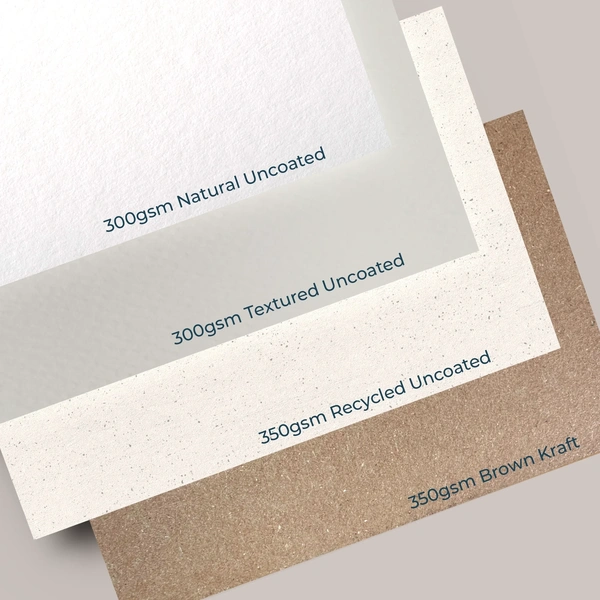 Uncoated Business Cards - Materials